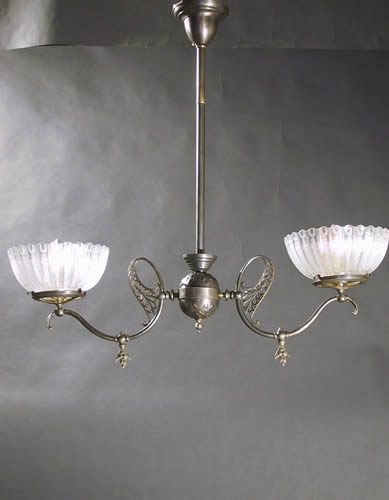 2-Light Art Nouveau Chandelier